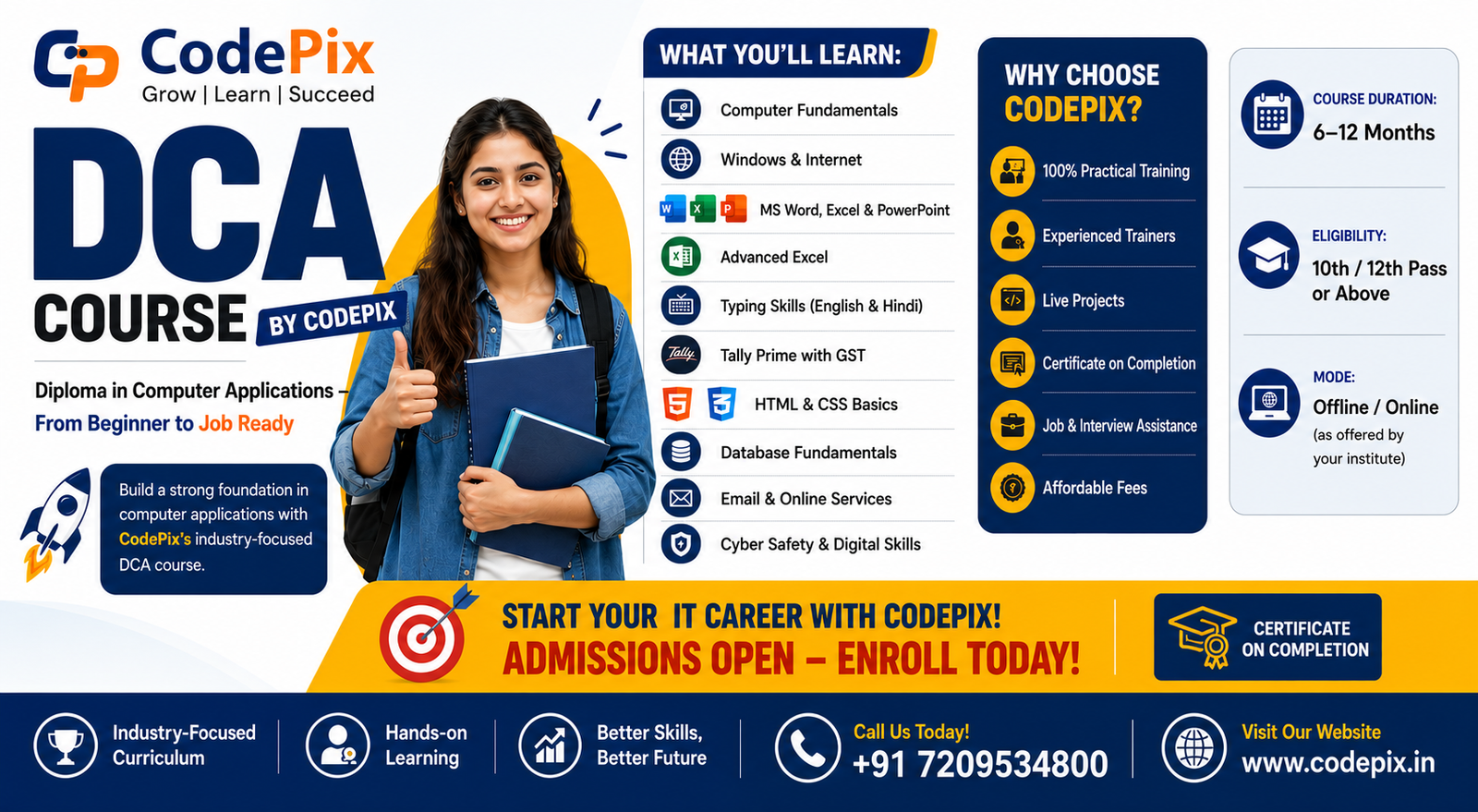 Diploma in Computer Applications – From Beginner to Job Ready