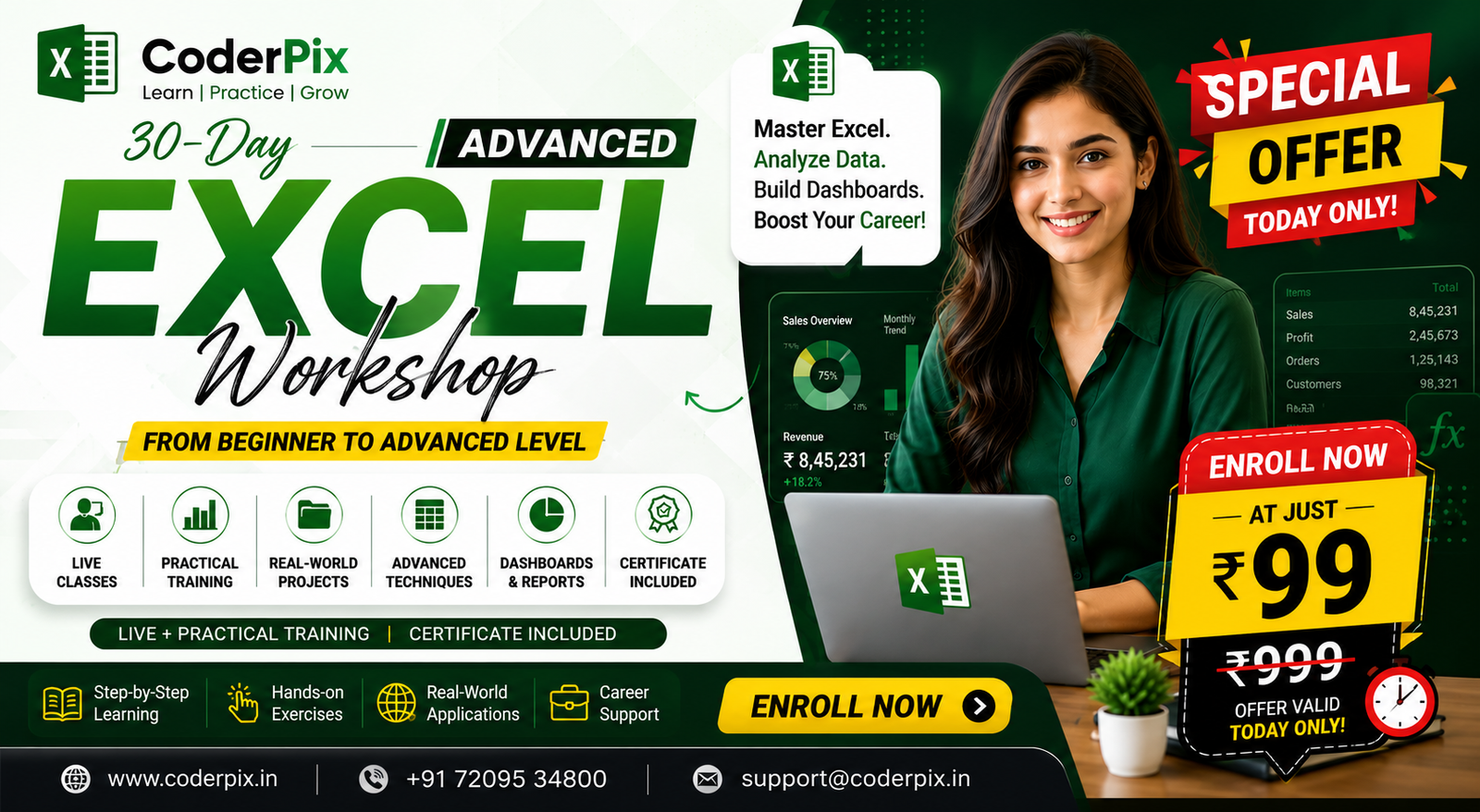 30-Day Advanced Excel Workshop (Beginner to Advanced)